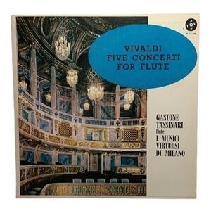 LP Antonio Vivaldi  - Five Concerti for Flute Vinyl Record